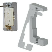10 Pcs Wall Plate Spacer Metal Outlet Spacers Flush Fit Device Leveling Plates Repair And Loose Electrical Outlet Fix for Use With Walls Electrical Outlet, Electrical Box, Switch, Single-Gang