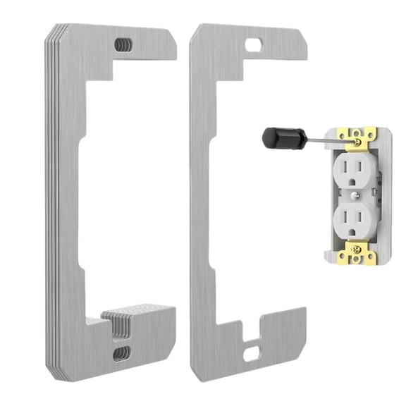 10 Pcs Wall Plate Spacers and Electrical Metal Outlet Shims for Wall Switch