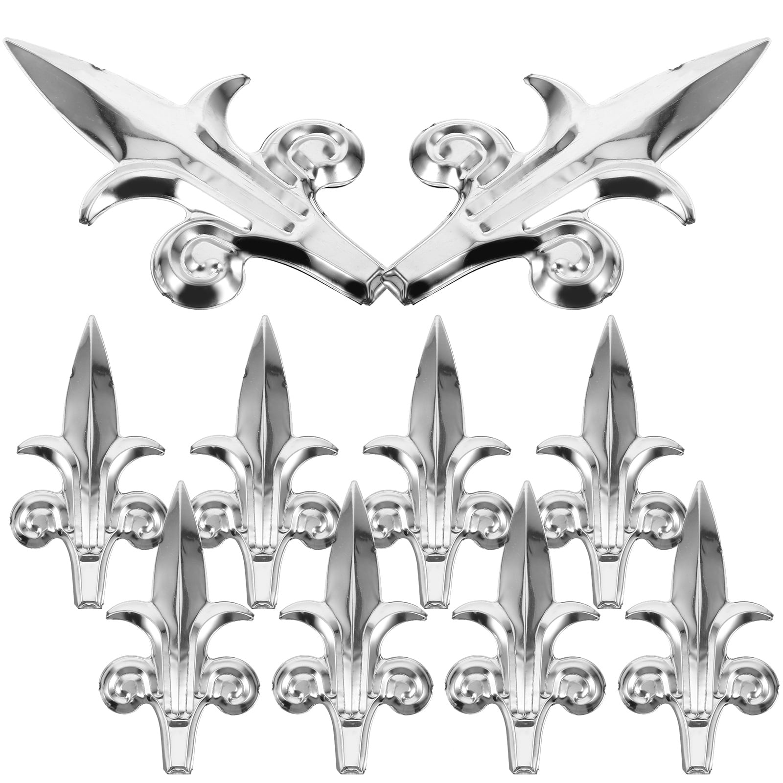 10 Pcs Wall Railing Gun Head Finial Post Tops Fence Metal Finials