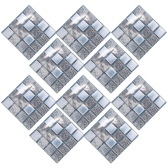 Hytrove 10 Pack Tile Floor Decor Removable Marble Effect Decals Pvc Material Decor