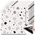 thumbnail image 1 of 10 Pcs Warm Neutral Terrazzo Peel and Stick Floor Tiles, 12x12 in Covers 10 Sq. Ft. Self-Adhesive DIY Vinyl Flooring, Removable & Waterproof for Bathroom, Kitchen, Walls, Bedroom, 1 of 8