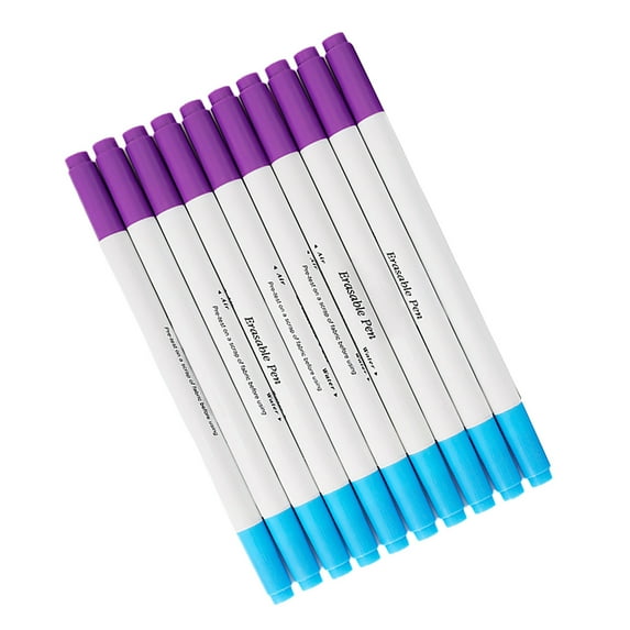 10 Pcs Washable Fabric Marker Pen Erasable Pen Water Soluble Pen Fabric Marking Pen Sewing Supplies for Quilting