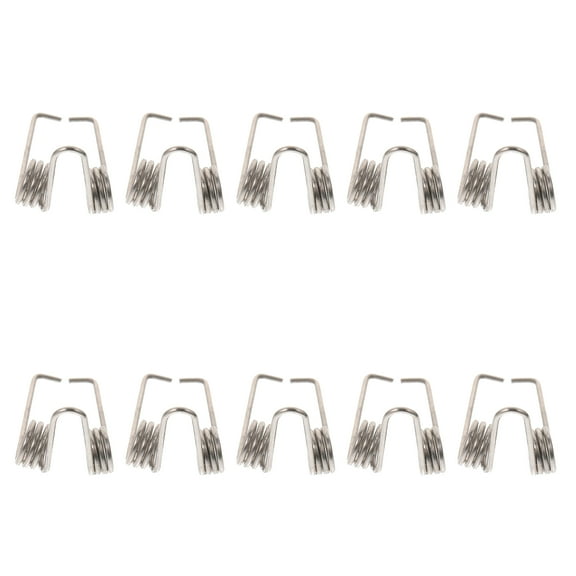 10 Pcs Water Key Spring Door Trombone Trumpet Instruments Silver