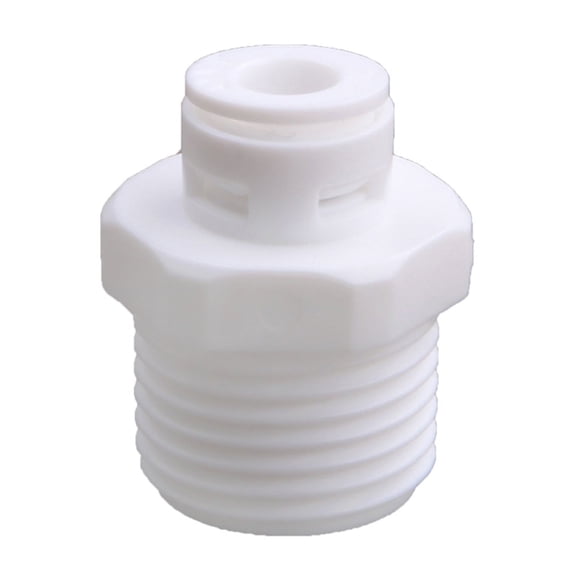 10 Pcs Water Purifier 1/2" Thread Male to 1/4" Push to Tube Quick Connector Reverse-Osmosis RO Water System Fittings