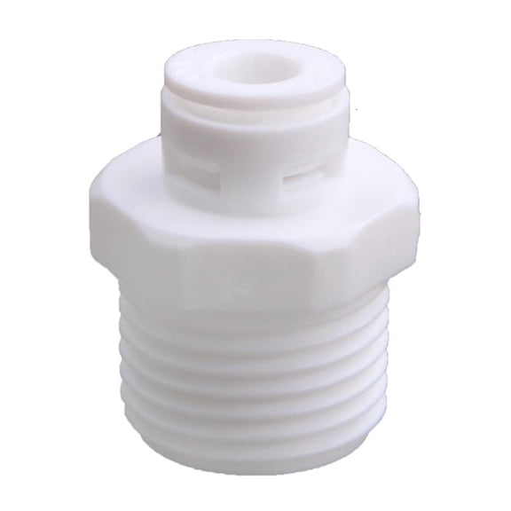 10 Pcs Water Purifier 1/2" Thread Male to 1/4" Push to Tube Quick Connector Reverse-Osmosis RO Water System Fittings