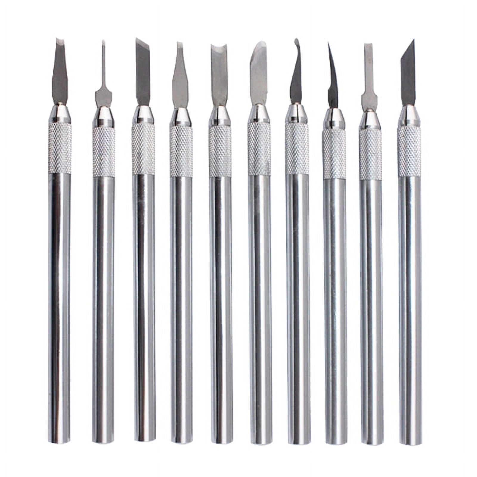 10 Pcs Wax Carvers Carving Knives Pottery Clay Sculpting Tool Set Steel Modeling Hand Tool