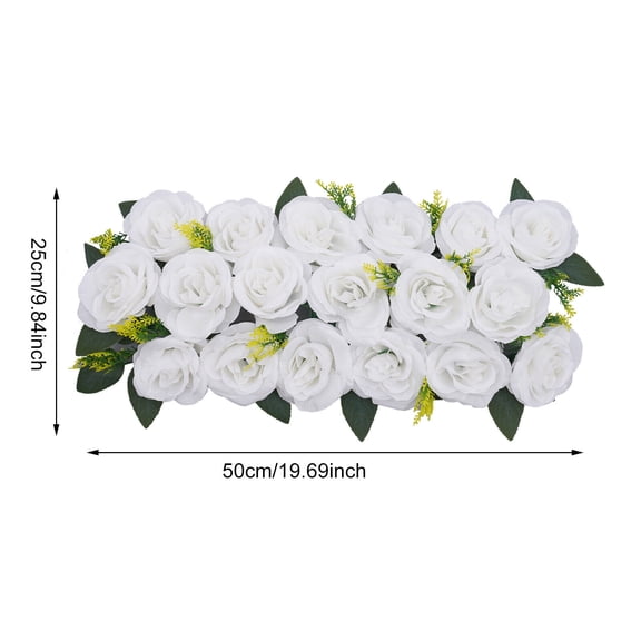 10 Pcs Wedding Dining Table Flower Centerpiece Artificial Rose Flowers Decor