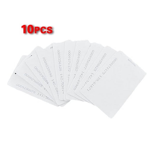 ホワイトカード 10 Pcs White 125Khz 1.9mm RFID Access Proximity Card - Walmart.com