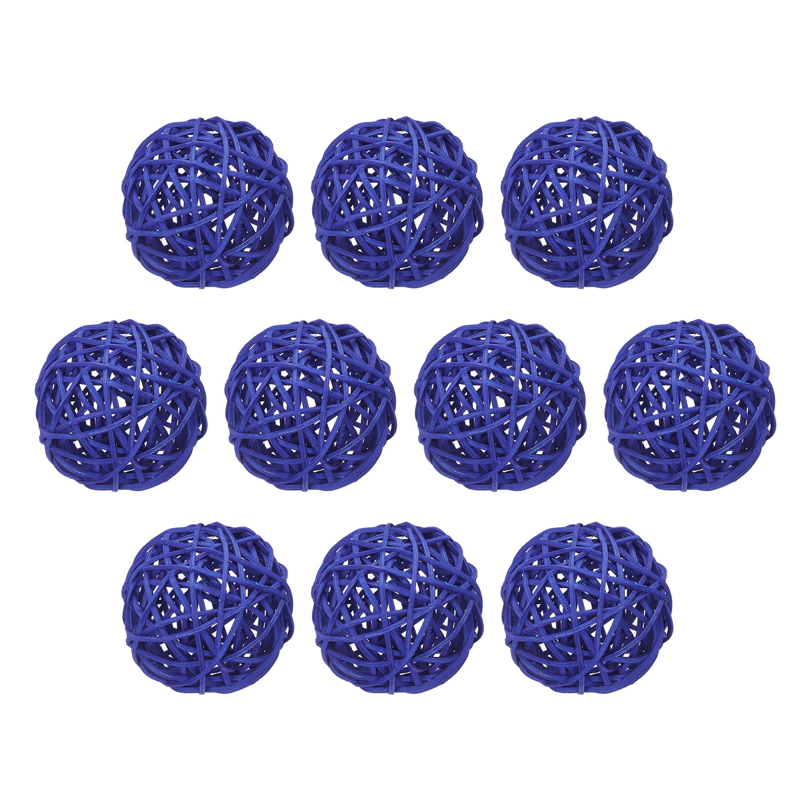10 Pcs Wicker Rattan Balls 2.4 Inch Rattan Decorative Balls for Vase