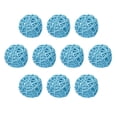 thumbnail image 1 of Uxcell 10Pcs Wicker Rattan Balls 2.4" Rattan Decorative Balls for Centerpiece Bowls Vase Fillers Home Decor Light Blue, 1 of 6