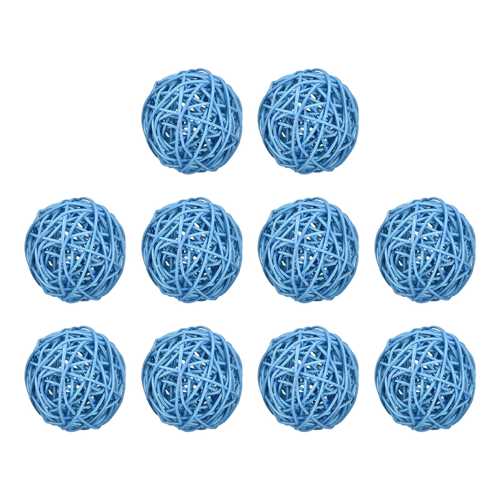 10 Pcs Wicker Rattan Balls 3.2 Inch Rattan Balls Vase Fillers for Wedding Party Home Decoration