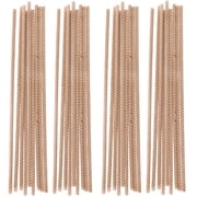 40 Pcs Wicks for Soy-Based Candles, 6 in 150 mm Pre-Waxed Candle Wick for Candle Making, Wick with 50-Ply Braided Design, Smoke-Free Cotton Core for Aromatherapy Crafting
