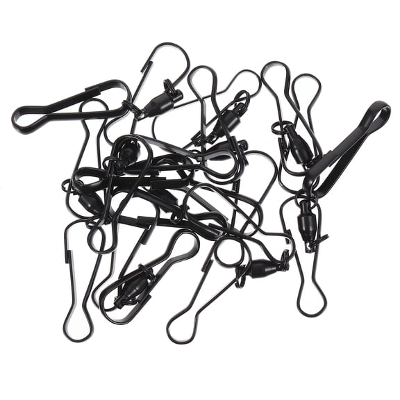 Yardwe 10Pcs Hooks for Hanging Outdoor Bunting Black Stainless Steel for Events