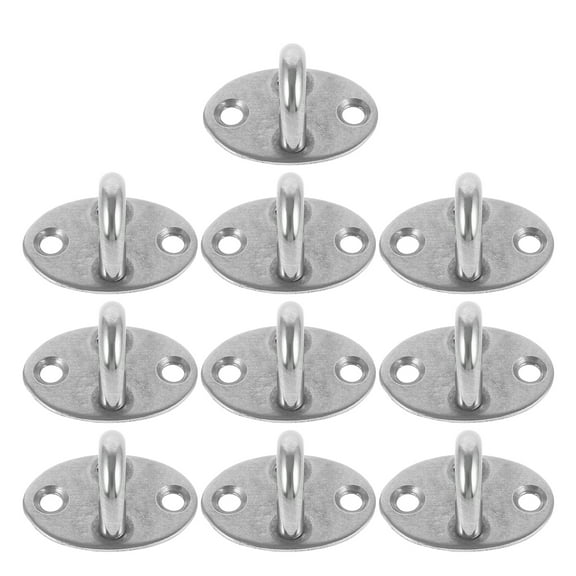 10 Pcs Window Hook Stainless Steel Eye Plate Eye Plate Hooks Heavy Duty Pad Eye Plate Hook