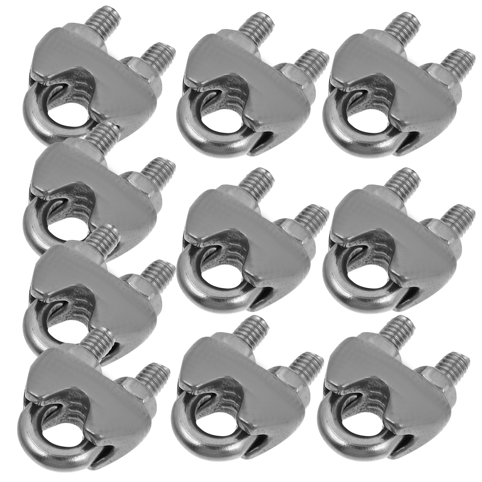 10 Pcs Wire Rope Chuck Lat Machine Cord Anchors for Cables Ferrule Kit ...