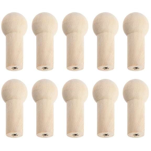 10 Pcs Wooden Hook Vintage Decor Coat Hangers Unfinished DIY Pegs Wall Mount Clothing Rack Unfinished Pegs Wood DIY Pegs