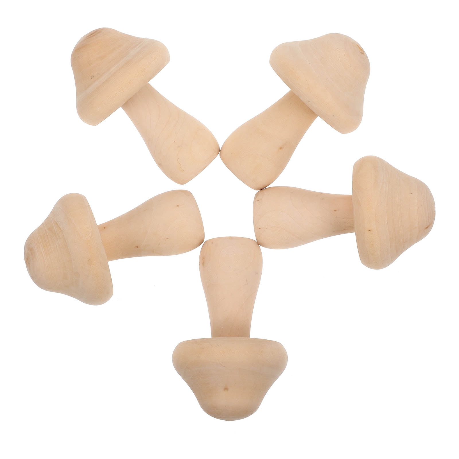 10 Pcs Wooden Mushroom Toys Baby Toy DIY Mushroom Models DIY Mushroom