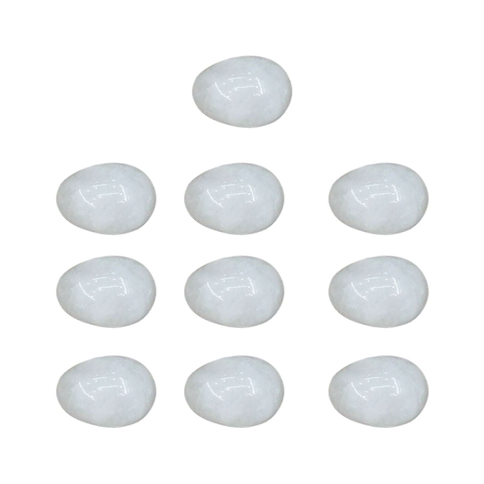10 Pcs Worry Stones Egg Rock Crystals Eggs Bulk Healing Rock Crystal