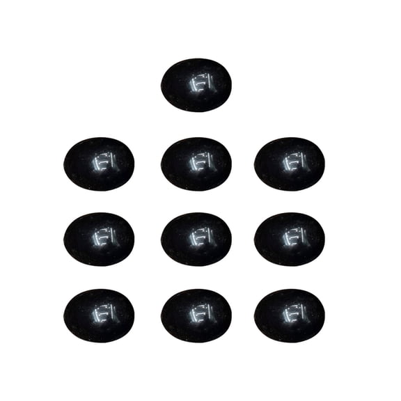 10 Pcs Worry Stones Egg Rock Crystals Eggs Bulk Healing Rock Crystal Gemstone Polished Mineral Rock Egg Stones Pocket Palm Crystal for Anxiety Relief Meditation Reiki Balancing Easter Decor