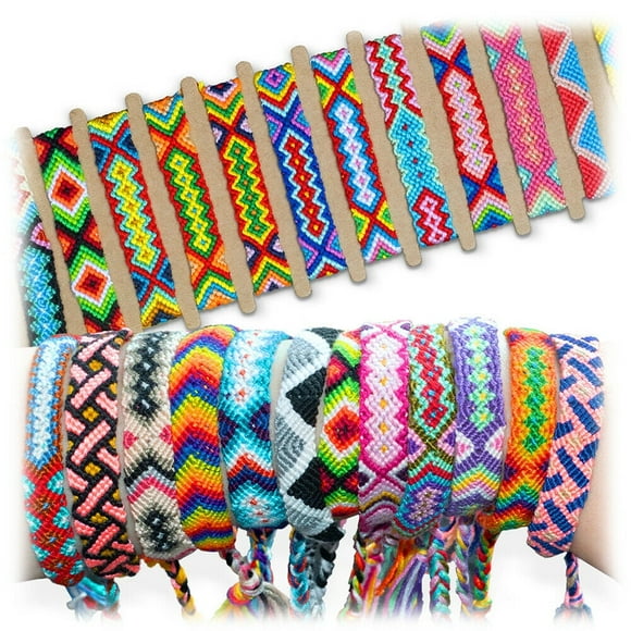 10 Pcs Woven Bracelet Bulk - Nepal Style Friendship Bracelets Handmade Braided Rope Wrist String Chain