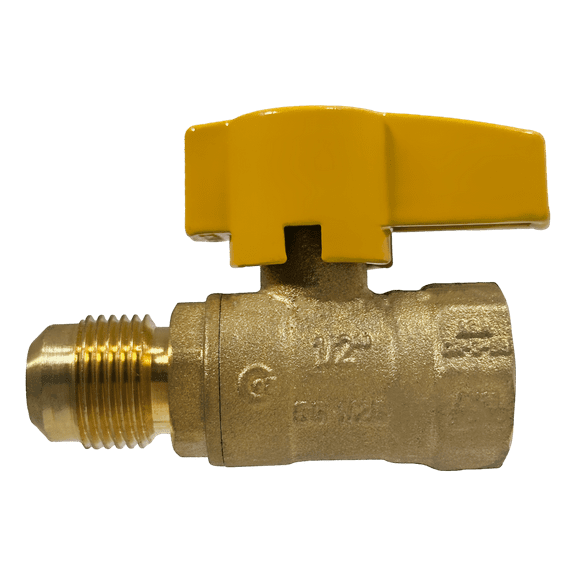 10 Pcs XFITTING 1/2 Inch FLARE x 1/2 Inch FIP Gas Valve, 4-3-2=10