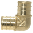 thumbnail image 1 of 10 Pcs XFITTING Pex 3/4 Inch x 3/4 Inch Pex Elbow Brass Crimp Fitting, 23-2-2=10X, 1 of 5