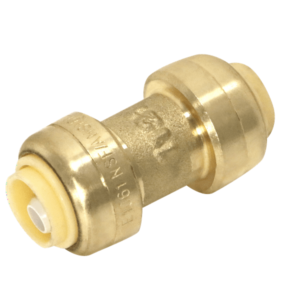 10 Pcs XFITTING Push Fit 1/4 Inch x 1/4 Inch, 1/4" Push Fit Coupling, 28-6-6=10XX