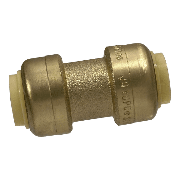 10 Pcs XFITTING Push Fit 3/8 Inch x 3/8 Inch, 3/8" Push Fit Coupling, 27-6-6=10XX