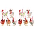 thumbnail image 1 of FENGGUIQU 10-Pack Wooden Christmas Tree Pendants Hanging Decorations for Holiday Party Photo Props and Festive Home Decor, 1 of 6