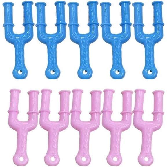 10 Pcs Y-Shaped Mini Loom Tool,Essential Rubberband Bracelet Making Kit, Professional Plastic Slingshot Hook for Rubber Band Bracelet and Necklace Crafting, DIY Jewelry Making Weaving Tool