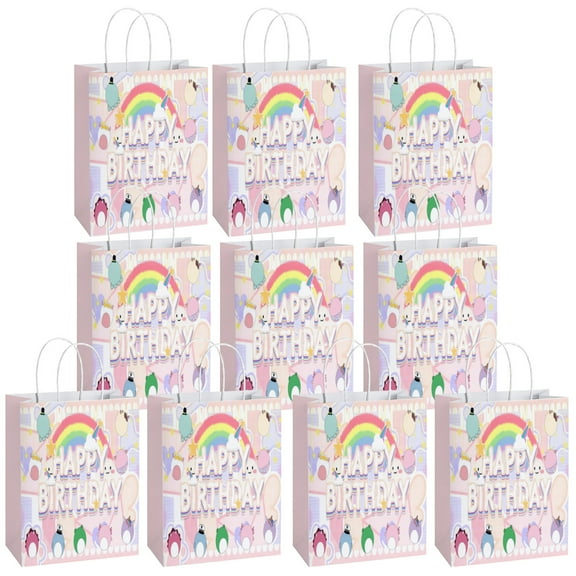 10 Pcs YAHAFEPY Party Paper Gift Bags, Cool Styles Party Favor Bags with Handles for Party Decorations, Duty Game Gift Bags for Boys Girls Kids Birthday Party Supplies Favors