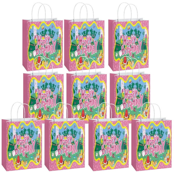 10 Pcs YAHAFEPY Party Paper Gift Bags, Cool Styles Party Favor Bags with Handles for Party Decorations, Duty Game Gift Bags for Boys Girls Kids Birthday Party Supplies Favors