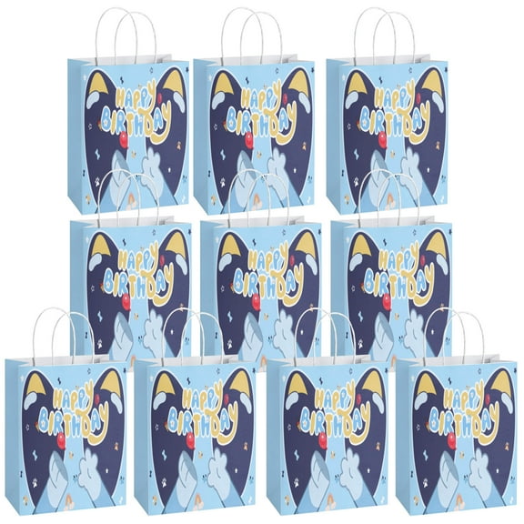 10 Pcs YAHAFEPY Party Paper Gift Bags, Cool Styles Party Favor Bags with Handles for Party Decorations, Duty Game Gift Bags for Boys Girls Kids Birthday Party Supplies Favors