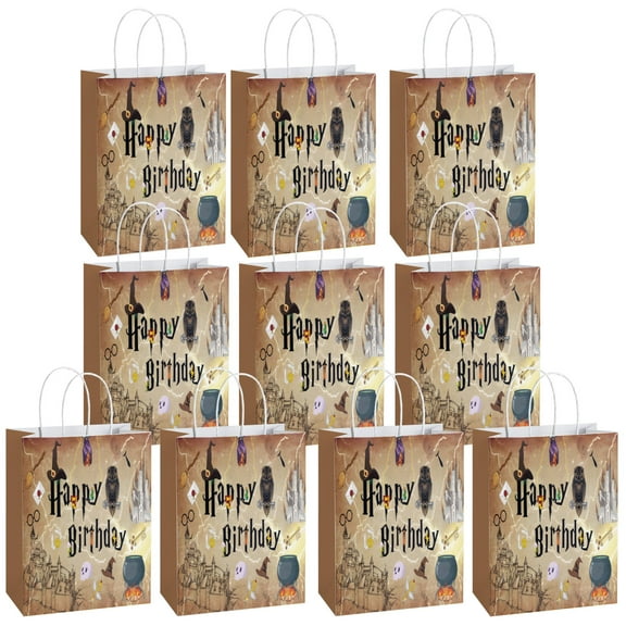 10 Pcs YAHAFEPY Party Paper Gift Bags, Cool Styles Party Favor Bags with Handles for Party Decorations, Duty Game Gift Bags for Boys Girls Kids Birthday Party Supplies Favors