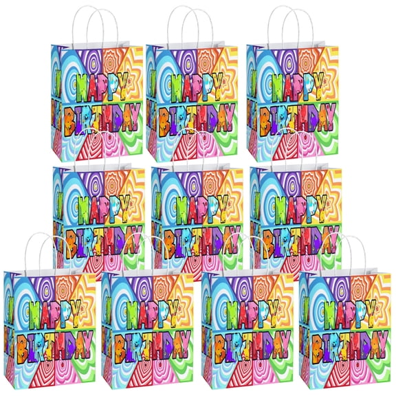 10 Pcs YAHAFEPY Party Paper Gift Bags, Cool Styles Party Favor Bags with Handles for Party Decorations, Duty Game Gift Bags for Boys Girls Kids Birthday Party Supplies Favors