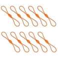 thumbnail image 1 of 10 Pcs Zipper Pulls Replacement for Backpack Bag Zipper Pulls Tab Cord, Orange, 1 of 6