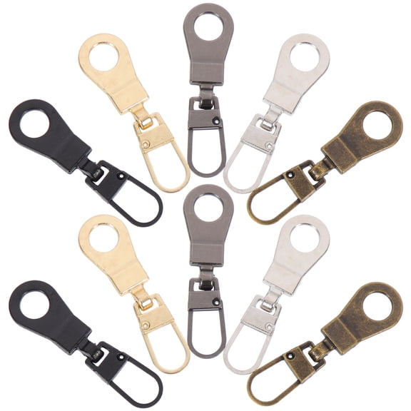 ifundom Strong Metal Zipper Pulls 10Pcs Replacement Zipper Pulls for Easy Installation Craft Accessories