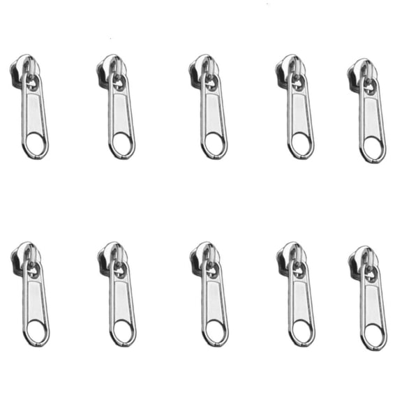 10 Pcs Zippers Repair Kits Single/Double Side Zip Slider 3# 5# Zippers Pullers
