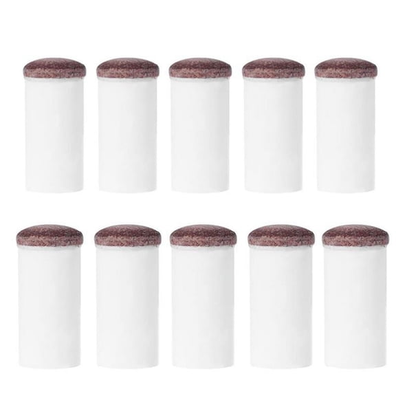 10 Pcs -on Pool Cue Tips Nylon Snooker Cue Ferrule Billiard Accessories Fans Entertainment 13mm