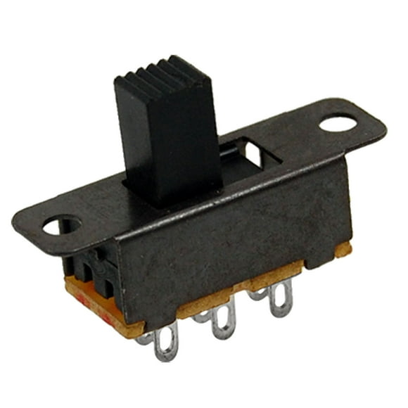 10 Pcs x 3 Position 2P2T DPDT Panel Vertical Slide Switch 6 Solder Lug Pin