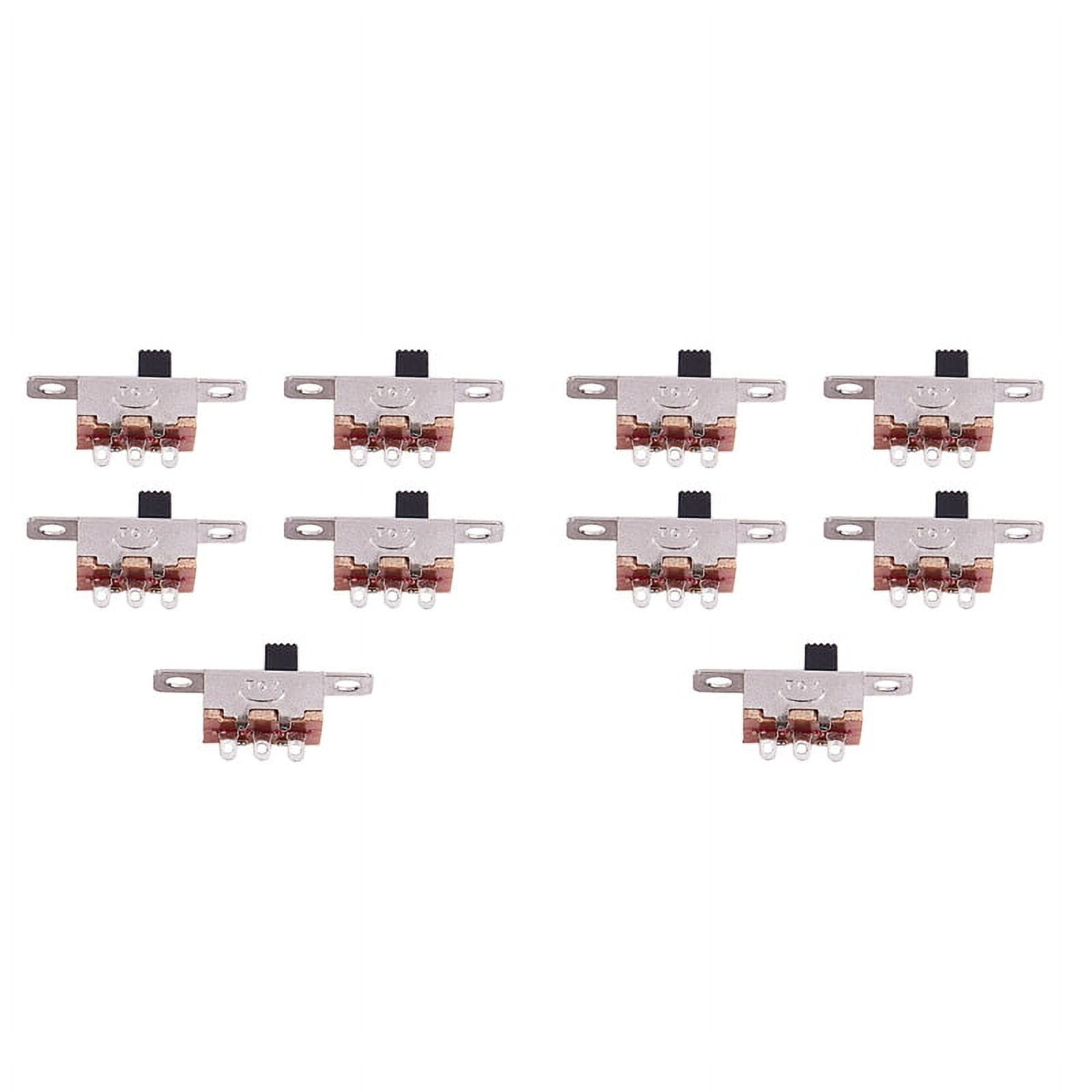 10 Pcs x On-Off 2 Position SPDT 1P2T Panel Mini Slide Switch Solder Lug ...