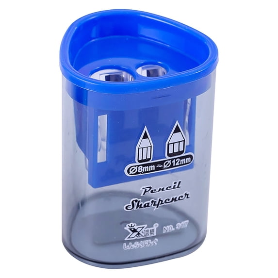 Under $10 Pencil Sharpener Manual, Two Hole Sharpener, 2-Hole Manual Pencil Sharpener, Portable Sharpener for Standard & Large Colored Pencils, Makeup Eyeliners, Metal Blade, Christmas Gifts