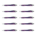 thumbnail image 1 of 10 Pens with Groovy Design Pack - Click to write, Plastic - Purple, 1 of 5