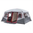 thumbnail image 1 of 10 Person Camping Tent,190T PU 210D Oxford Cloth,Red & White, 1 of 8