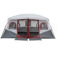 thumbnail image 1 of 10 Person Family Cabin Tent, 2 Room Huge Tent with Storage Pockets for Camping Accessories, 1 of 10