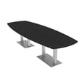 thumbnail image 1 of 10 Person Modular Arc Boat Conference Table Square Metal Bases 10 Ft, 1 of 6
