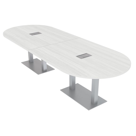 10 Person Modular Racetrack Conference Table With Electric And Data