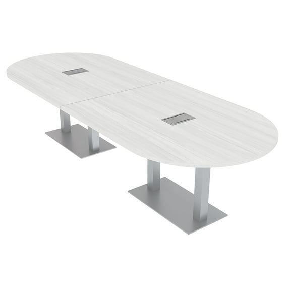 10 Person Modular Racetrack Conference Table With Electric And Data