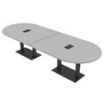 thumbnail image 1 of 10 Person Modular Racetrack Conference Table With Electric And Data, 1 of 8