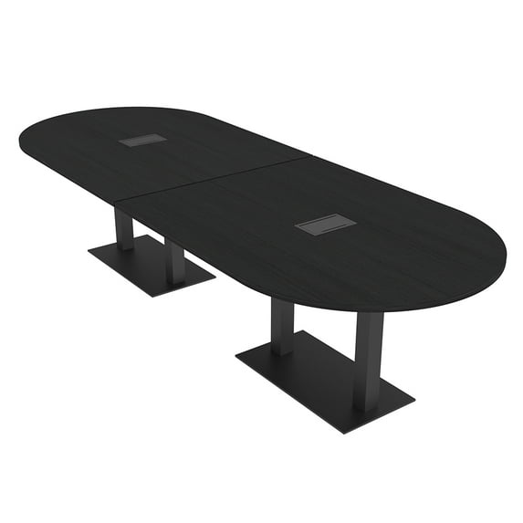 10 Person Modular Racetrack Conference Table With Electric And Data